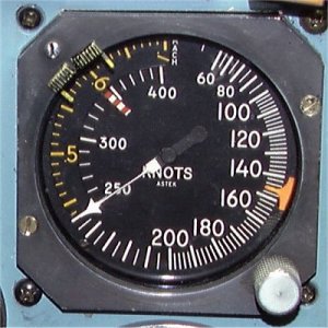 Mach/IAS indicator